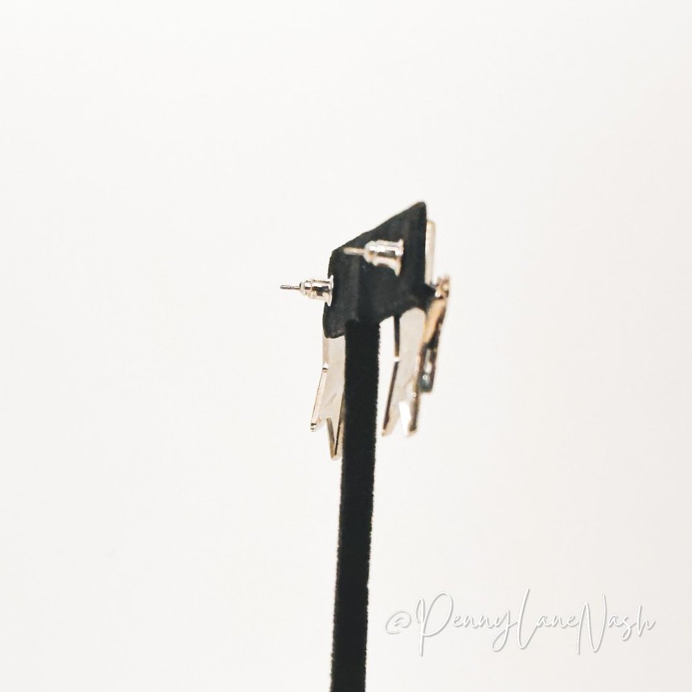 Vintage Star with Cowboy Hat Push Back Earrings - Picture 3 of 6